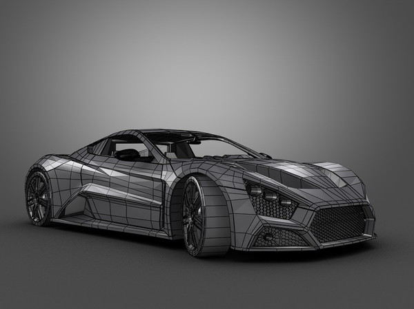 3d model zenvo car - Zenvo ST1 by Swan3DStudios